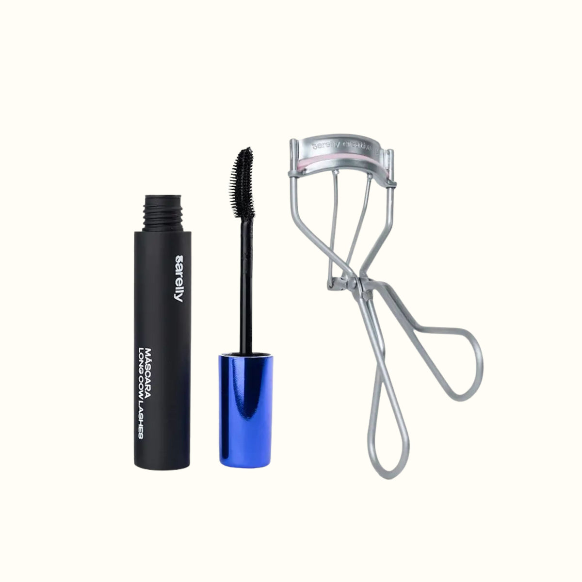 SARELLY Kit Enchinador Cow Lashes & Máscara Waterproof Cow Lashes