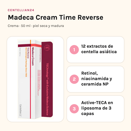 Centellian24 Madeca Time Reverse: 12 extractos de centella, retinol y niacinamida, Active-TECA en liposoma