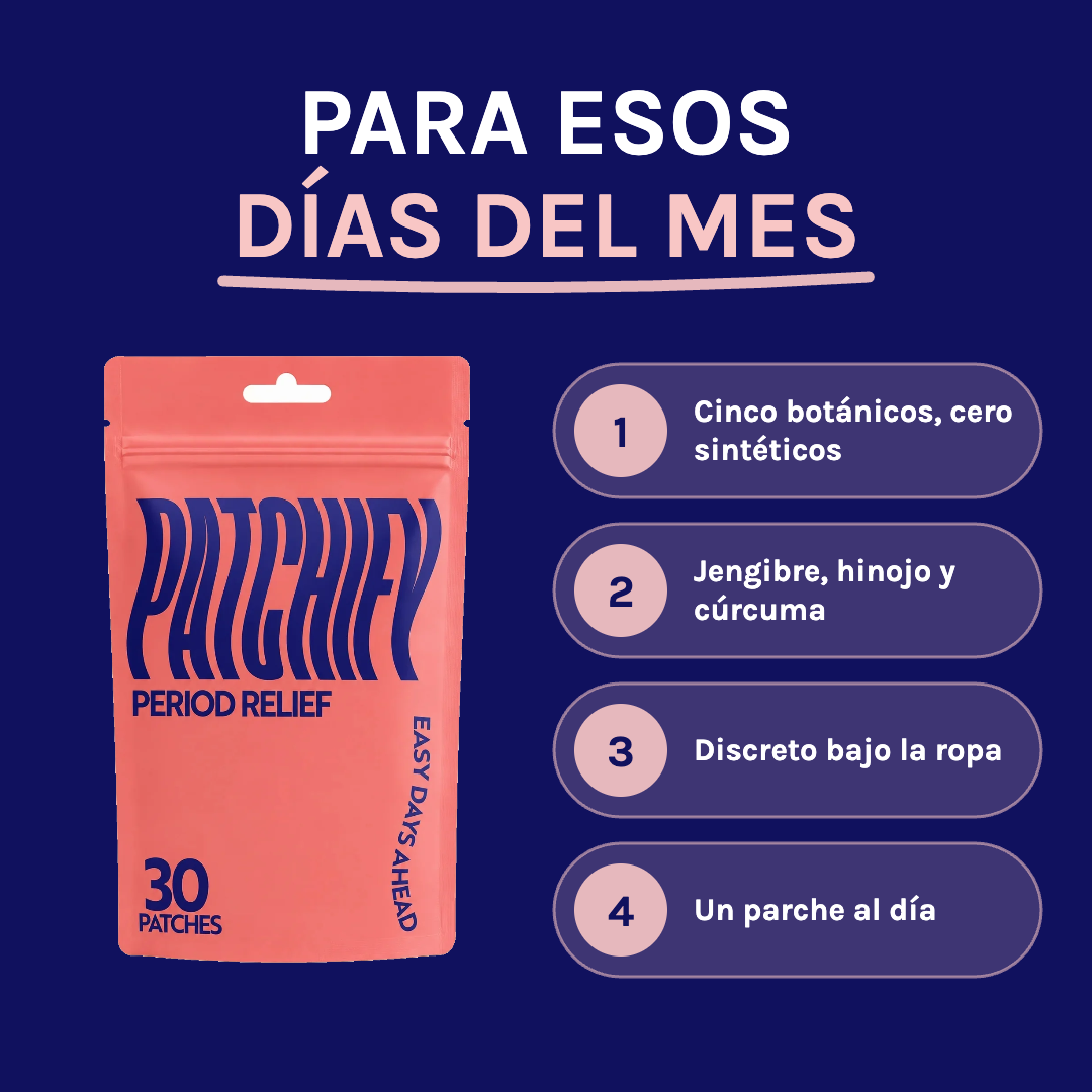 Patchify Period Relief: para esos días del mes. Parche con jengibre, hinojo y más.