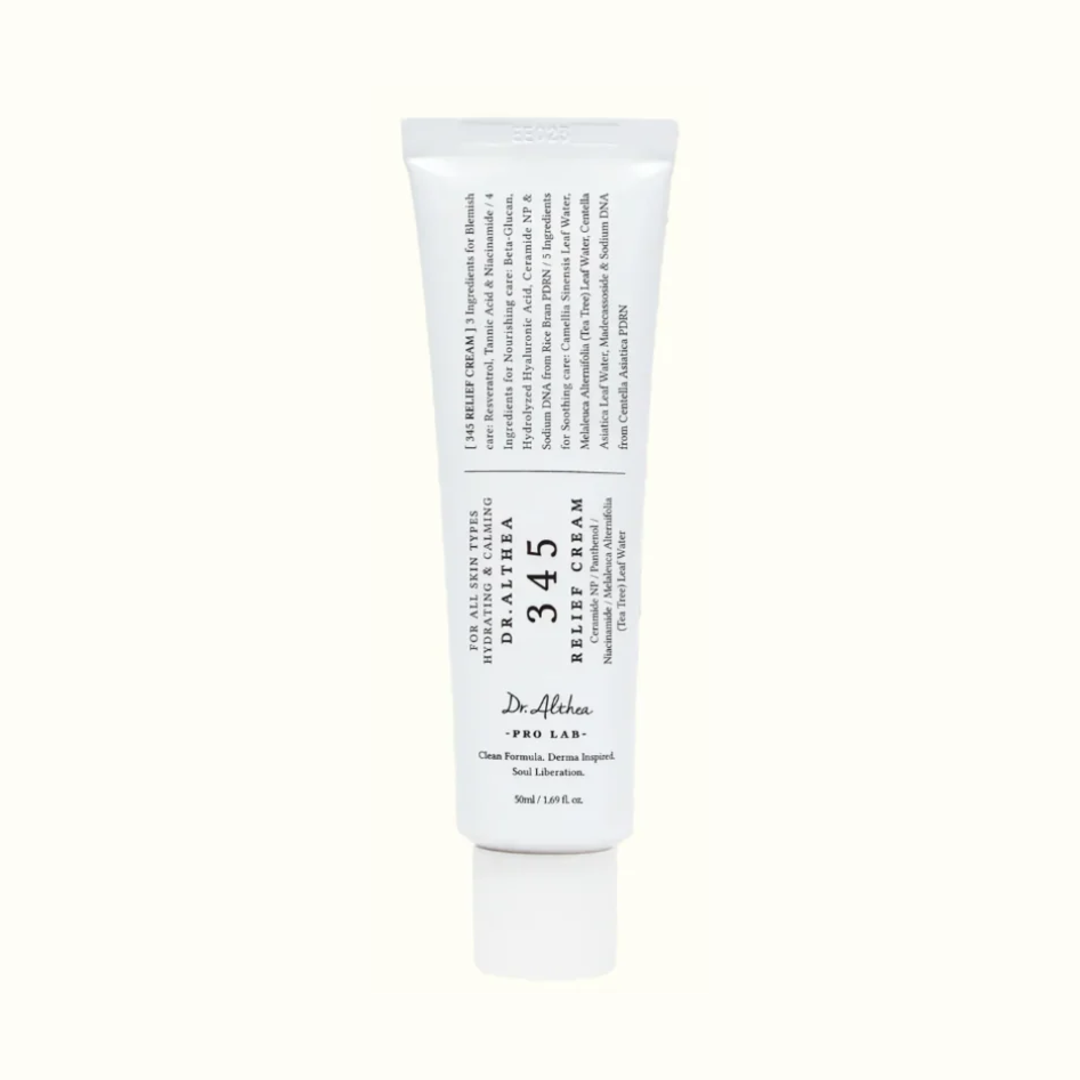 Dr. Althea 345 Relief Cream 50 ml — crema calmante coreana para piel sensible