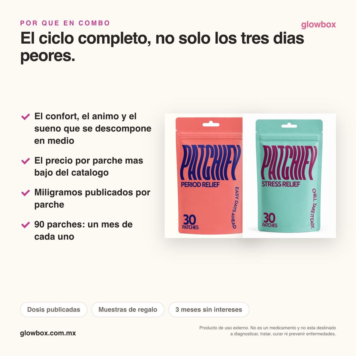 Por qué llevar el trío: el ciclo completo, no solo los tres días peores